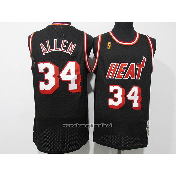Maglia Miami Heat Ray Allen #34 Mitchell & Ness 2012-13 Nero